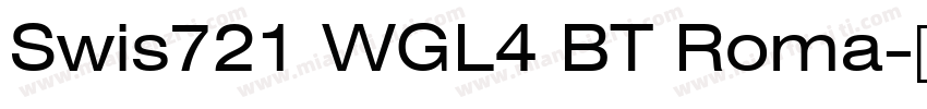 Swis721 WGL4 BT Roma字体转换